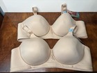 2 NWT Vanity Fair Bra 44C Beauty Back Smoother Wireless Beige 71380 Damask — photo 1