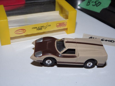 #ad #ad AURORA TJET SLOT CAR FORD J TESTED RUNS THUNDERJET BROWN T JET $169.99