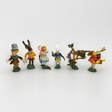 Lot of 6 Vintage ALICE IN WONDERLAND PVC Figures 1990 Hamilton Gifts