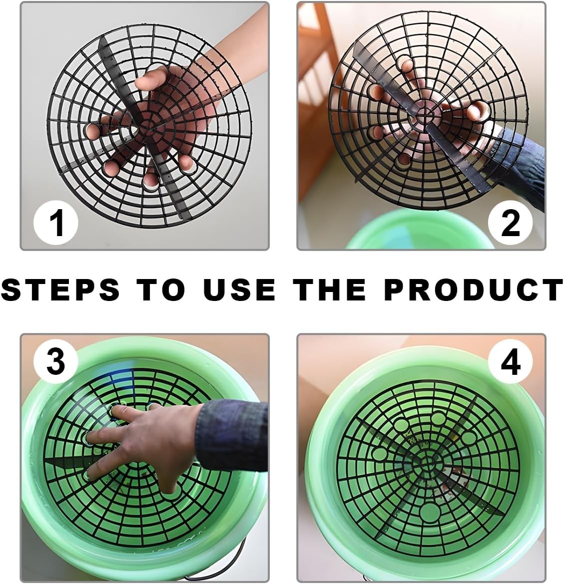 Car Wash Bucket Insert, Dirt Guard for 12" or 3-5G Buckets