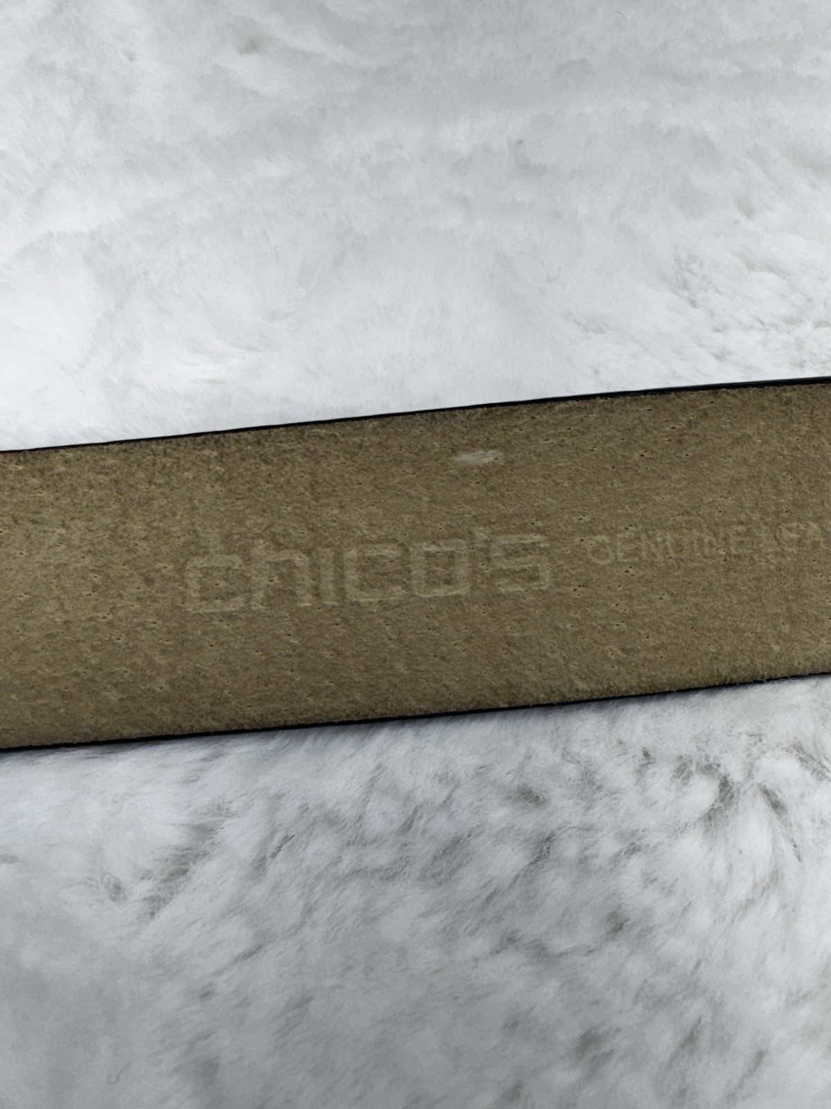 Chico’s Black Leather Adjustable Interlock Buckle… - image 9