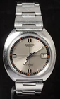 Seiko Grey Silver Sport Men's Automatic Cal. 7005 Vintage Watch -- Working
