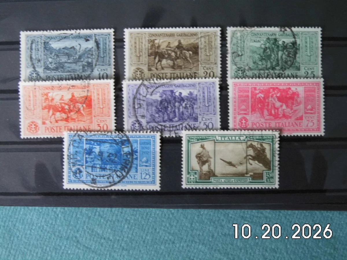 Italien 1932, Garibaldi 391 - 397 + 407