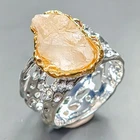 Gemstone ring Natural Quartz Ring 925 Sterling Silver Size 8 /R446279