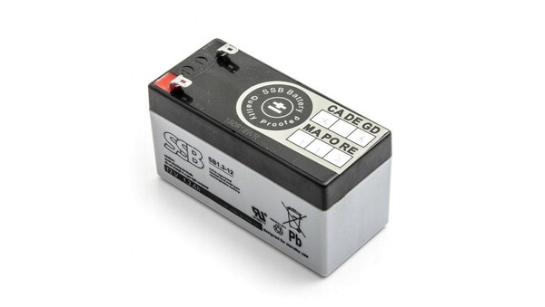 Akumulator Vrla AGM 12V 1,3Ah (żYwotność 6-9Lat) SB1,3-12 SSB Battery-image