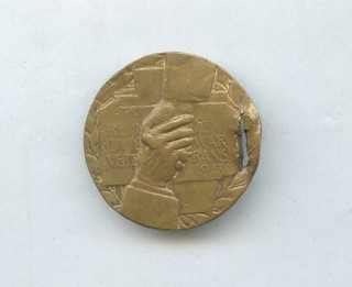Civil War 1863 1913 Gettysburg REUNION Medallion Medal Badge Token w/ Fob Cut