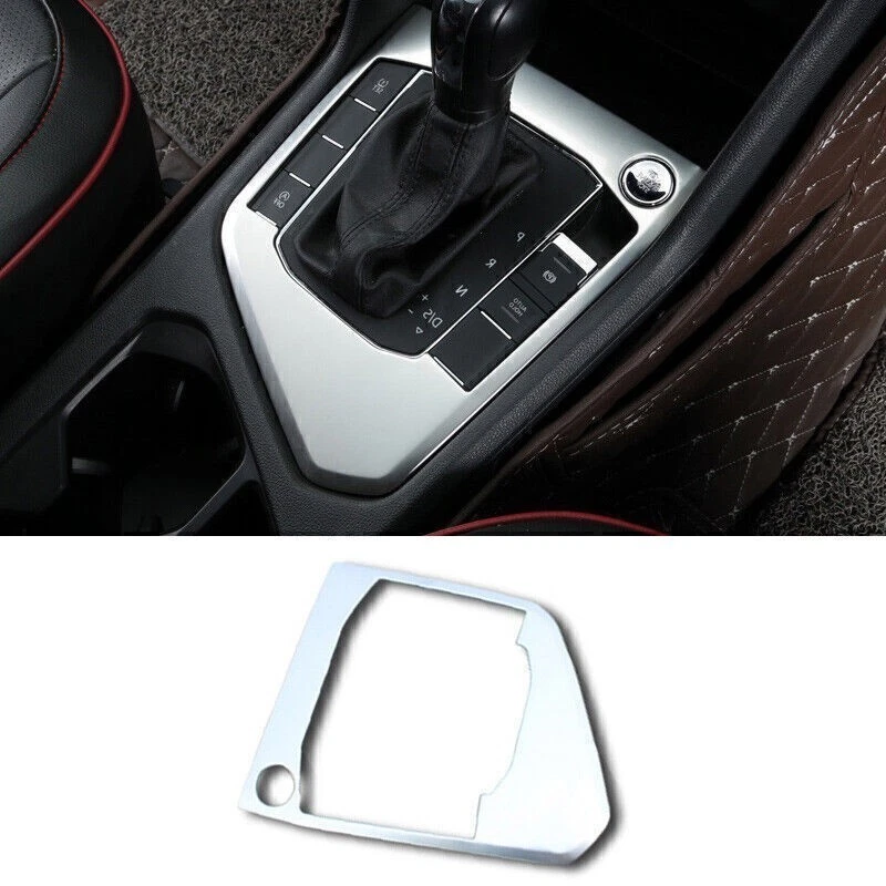For VW Tiguan 18-24 Silver Steel Center Console Gear Shift Frame Trim 1PCS
