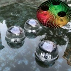 Solar Powered RGB Floating LED Light Rotating Color Lamp for Pool Pond Decor