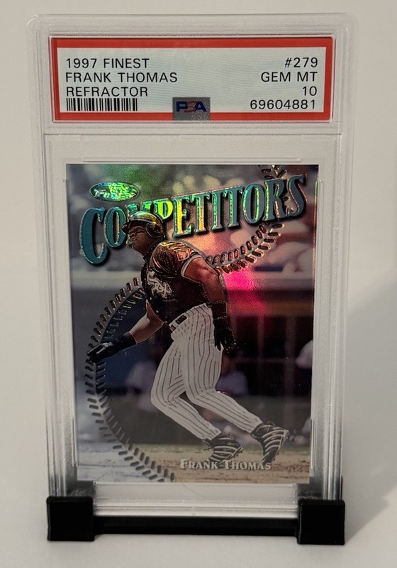 1997 Topps Finest Frank Thomas Refractor #279 Uncommon White Sox PSA 10 Gem Mint