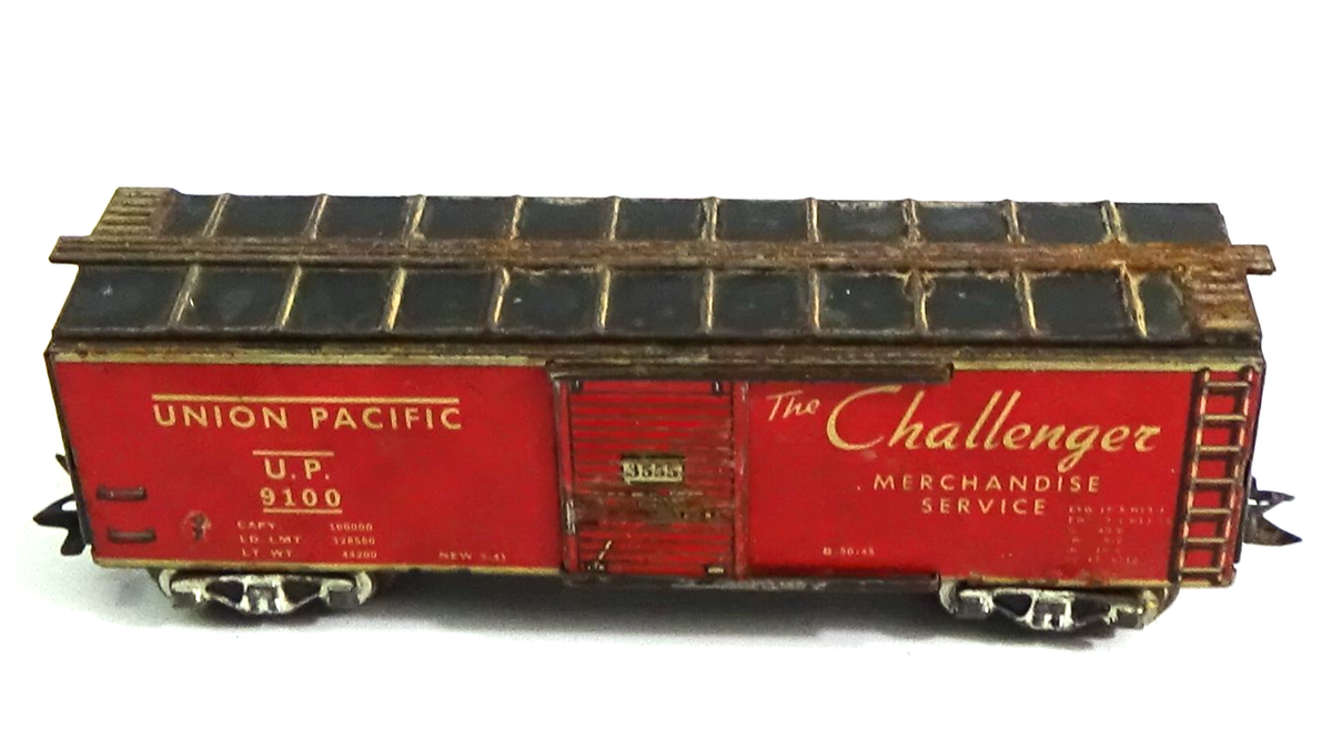 Vintage Marx 3555 Box Car The Challenger Union Pacific 9100 O