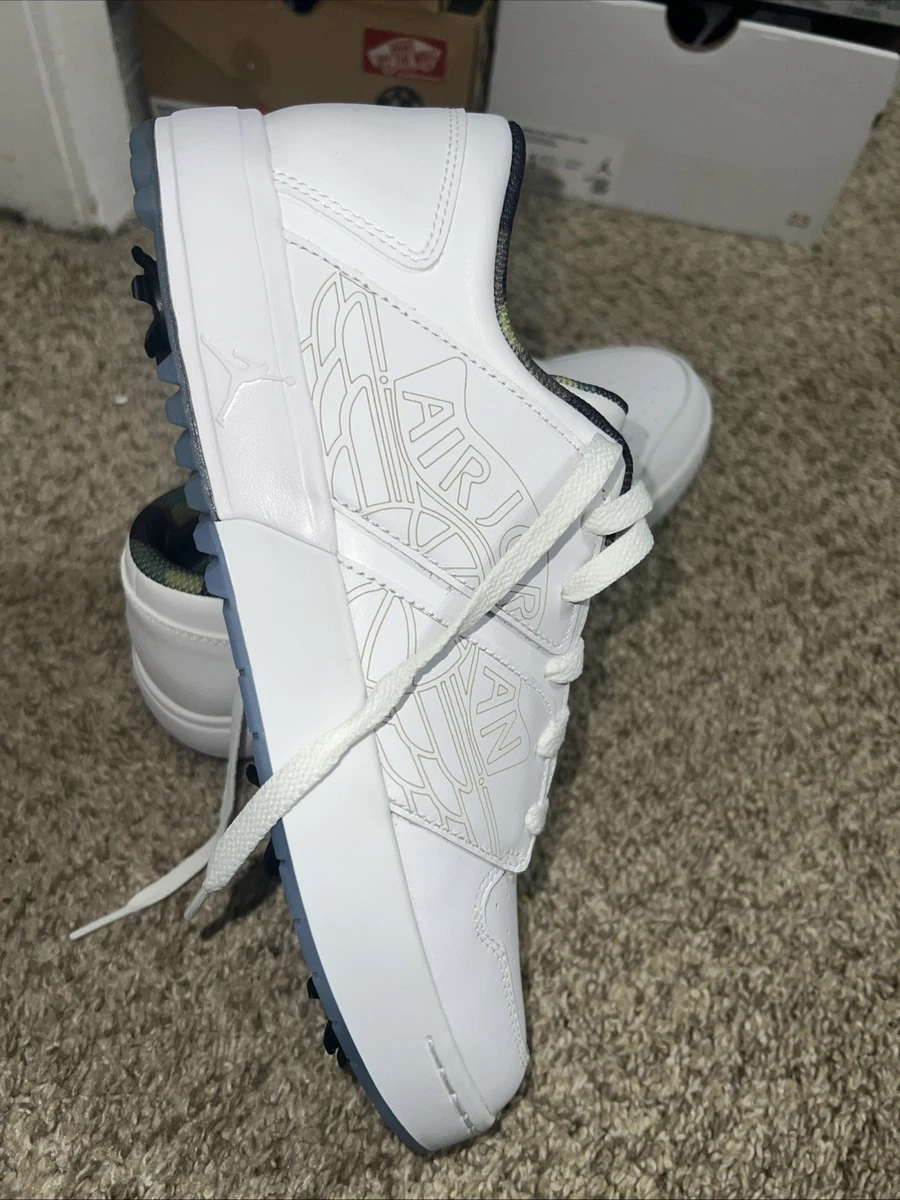 Jordan Nu Retro 1 Golf Low Triple White for Sale | Authenticity