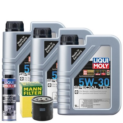 Motoröl 5W30 LIQUI MOLY Leichtlauf Special Tec 3L +MANN Ölfilter +Spülung