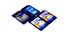 Lot of 4 Lexar 2GB SD Genuine Camera Memory Cards