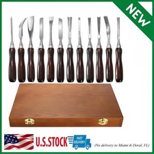 12 Pieces Wood Chisel Set, Woodworking Carvin...