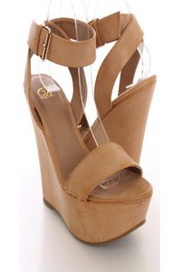 light tan wedges