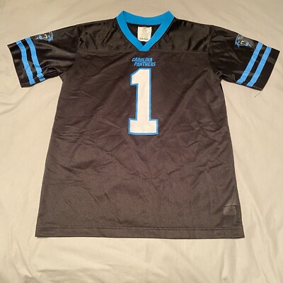 Carolina Panthers Jersey Youth XL Black #1 Cam Newton Shirt NFL Team Football