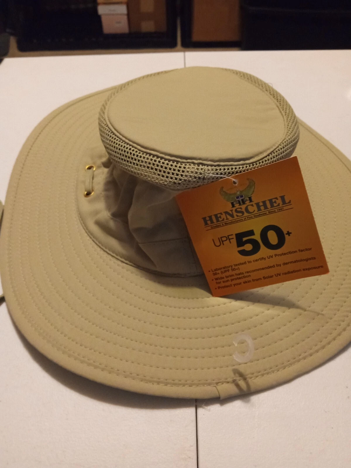 HENSCHEL Hat Co. Camper Upf Sun Protectant 50+ Water Repellant Hat Men's M NWT