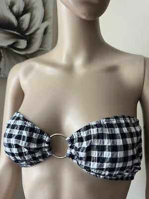 NWT EMMA & SAM Women's Checker Bralette Stretch Top sz S M | eBay