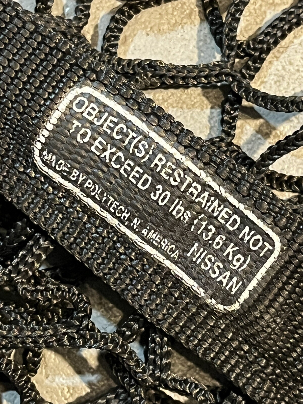 Trunk Style Cargo Net For NISSAN 42" X 14" Stretchable