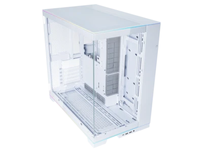 LIAN LI O11 EVO RGB White Aluminum / Steel / Tempered Glass ATX Mid Tower Compu