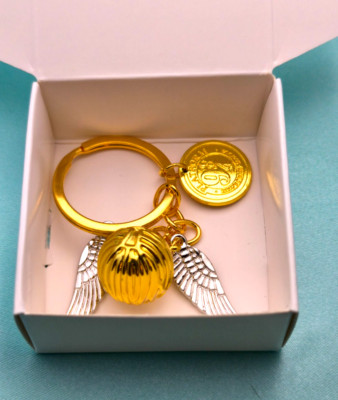 Harry Potter Golden Quidditch Goldener Schnatz mit 9 3/4 Hogwarts Express Münze