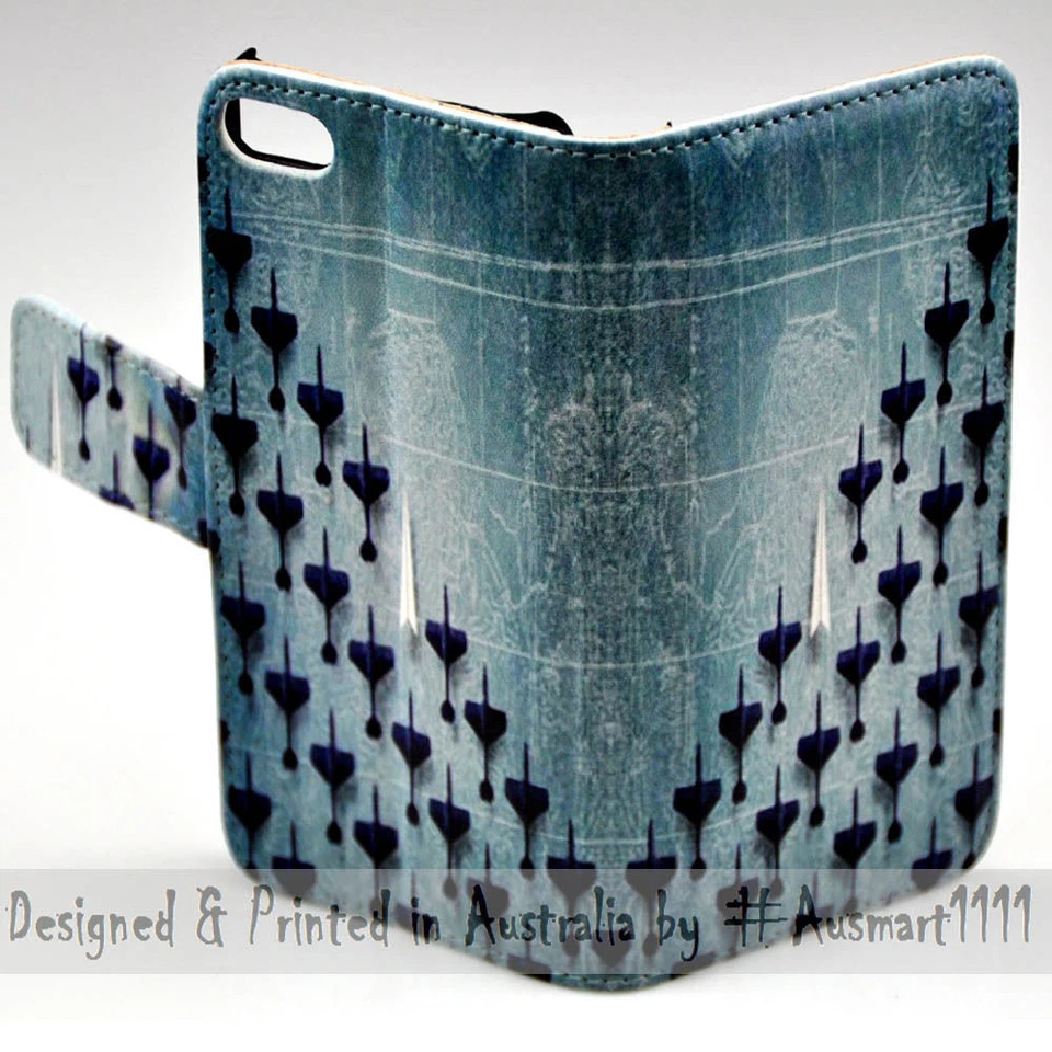 For HTC Series Mobile Phone - Plane Miniature Print Wallet Phone Case Cover — 第 3/3 张图片