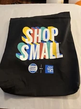 Shop Small Business Saturday Tote Bag AMEX American Express Black Promo Tote Bag