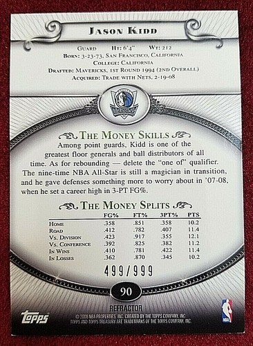 2008-09 Topps Treasury Bronze Silver Gold Refractor Iverson Ming Duncan - Picture 107 of 133