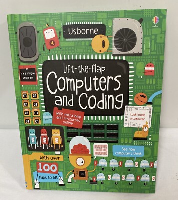 Lift-the-Flap Computers and Coding by Rosie Dickins,Shaw Nielsen -Hardcover- NEW