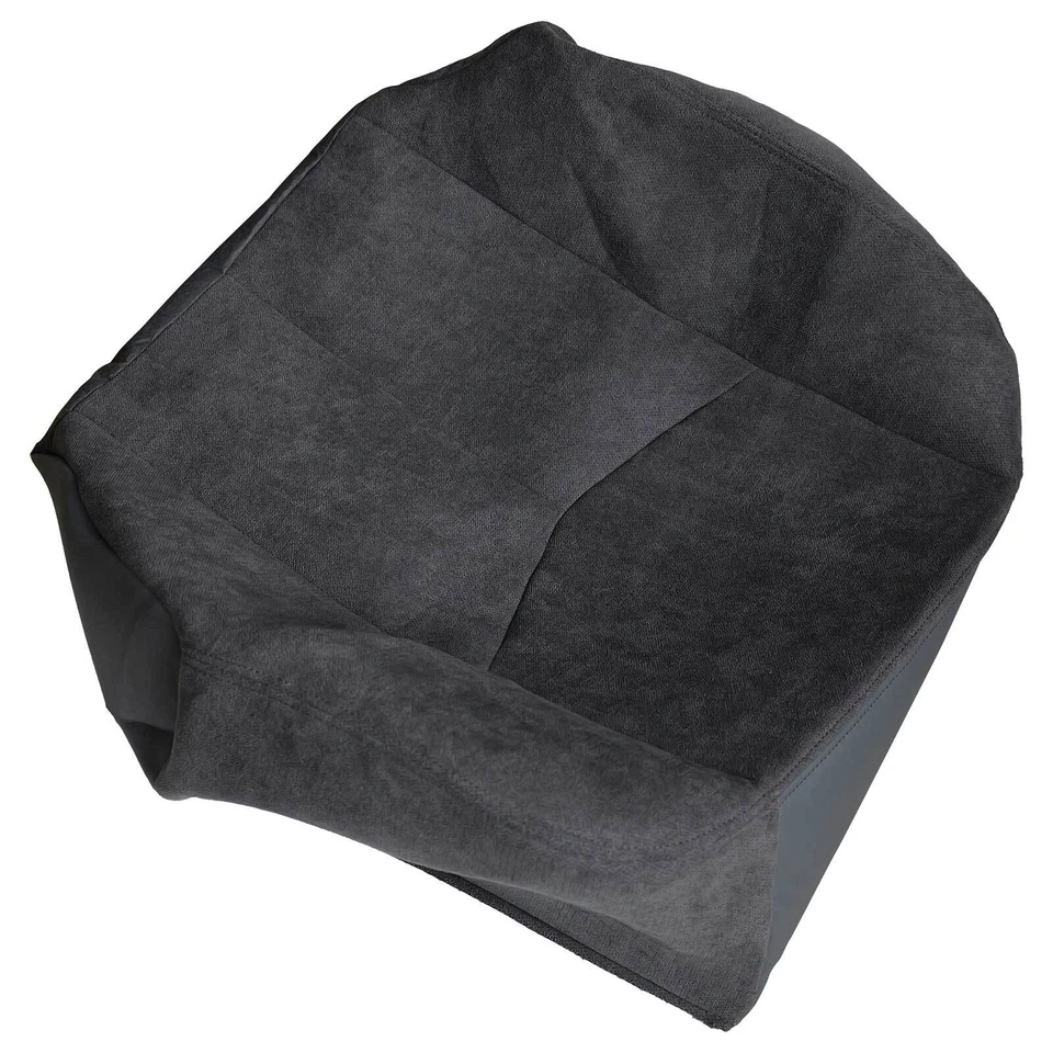 Cubierta de asiento de tela gris ceniza inferior del lado del conductor para GMC Sierra 1500 2500 2003-2007  Foto 4 de 4