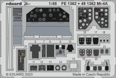 Eduard 1/48 Mi-4A Hound Cockpit (Trumpeter) FE1362