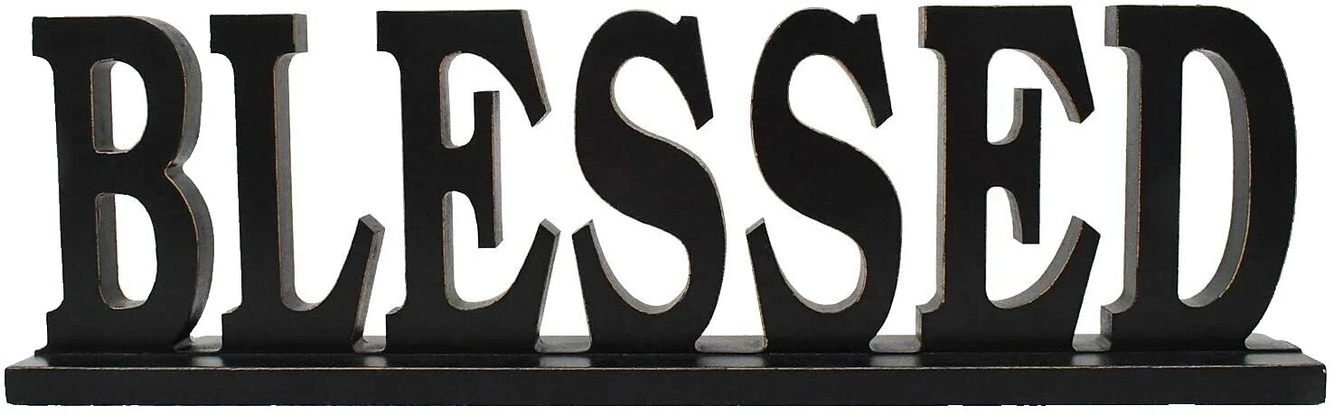 Art Deco Black Letters Home Décor Plaques & Signs