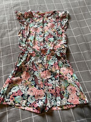 Penelope Mack Mädchen Alter 6 Blumen Playsuit. Top Zustand