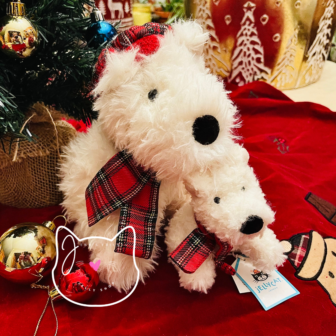 　Winter Warmer Munro Scottie Dog Jellycat Set WINTER WARMER MUNRO Scottie Dog & DECORATION Bundle