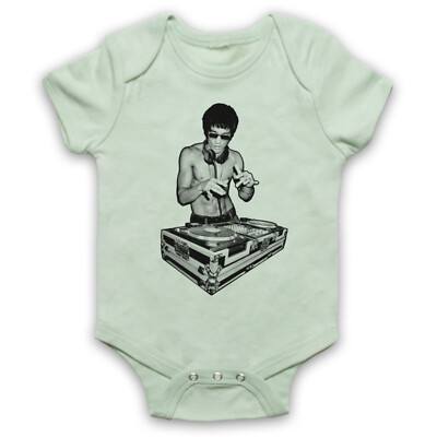 DJ BRUCE LEE IKONISCHER KAMPFKÜNSTLER HONGKONG INOFFIZIELLES BABY MITWACHSENDER BABYANZUG GESCHENK