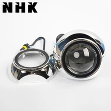 NHK Chrome Shrouds Bi-LED xenon Projector Lens Headlight Hella 3R G5 Q5 Retrofit