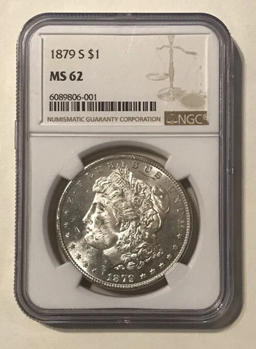 U.S. - 1879-S Silver Morgan Dollar (NGC MS 62)