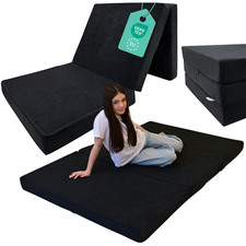 Faltmatratze Klappmatratze klappbar Gästematratze Reisematratze 120x200 SCHWARZ