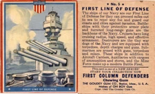 R50 Goudey, First Column Defenders, 1940, #5 First Line Defense, Cruiser (A88)