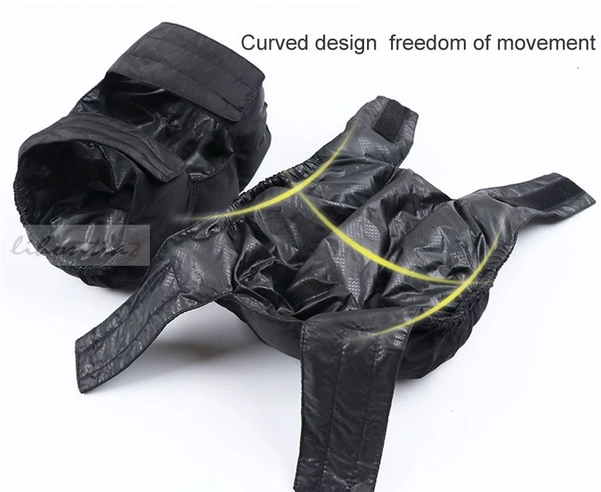 Unisex Winter Knee Warmer Leg Protector Kneecap Duck Down windbreak Kneepad SKI - Image 2 of 4