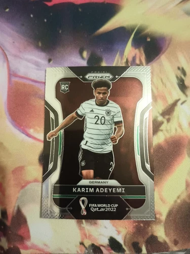 2022 KARIM ADEYEMI PANINI PRIZM WORLD CUP QATAR #111 ROOKIE RC BASE CARD GERMANY