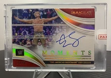 2022 Panini WWE Immaculate Moments Cody Rhodes On Card Auto 76/99