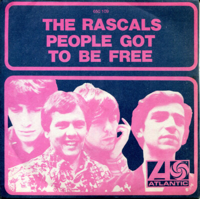 THE RASCALS ~ People Got To Be Free ~ 1968 French Atlantic label 2-trk  7'' vinyl