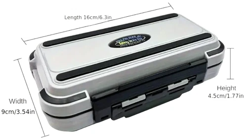 1x Fishing Lure Bait Tackle 2 Layer Storage Box Case Waterproof Compartments NEW - Picture 130 of 150