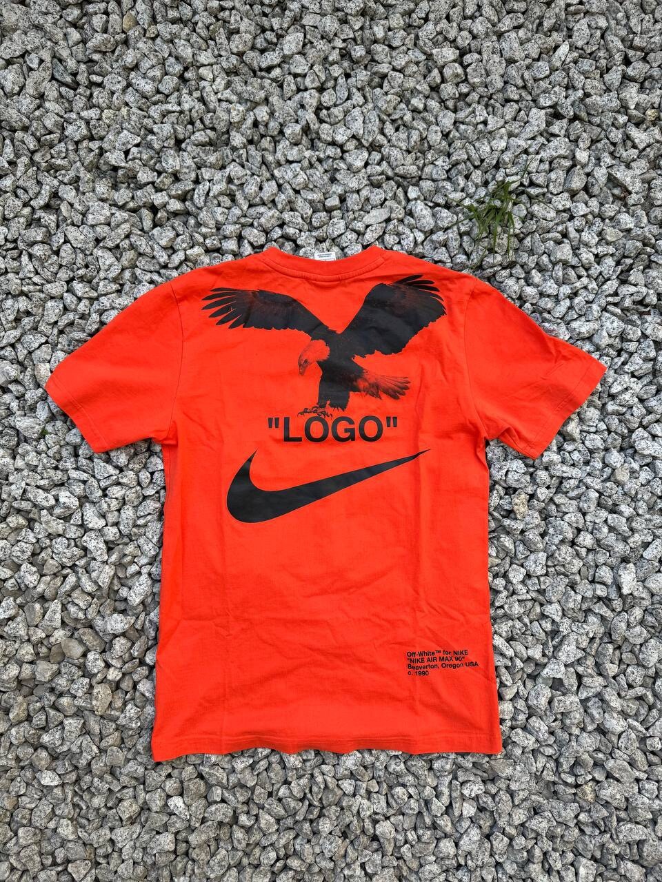 OFF WHITE X NIKE Nike NRG Off T shirt bianca stampa smoking taglia small