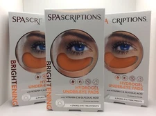 SpaScriptions Hydrogel Under-eye Pads, Brightening, Vitamin C, 12 Total Pairs