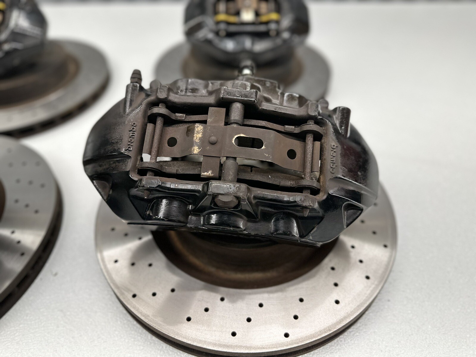 0814 Lexus ISF OEM Front And Rear Brake Calipers Full Set With Rotors Brembo eBay