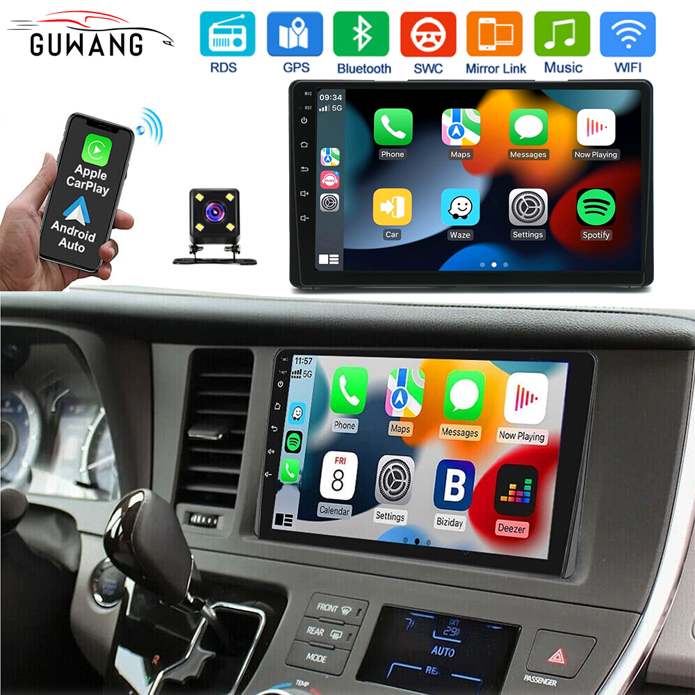 For 2015-2018 Toyota Sienna Apple Carplay Android 13 Car Stereo Radio ...