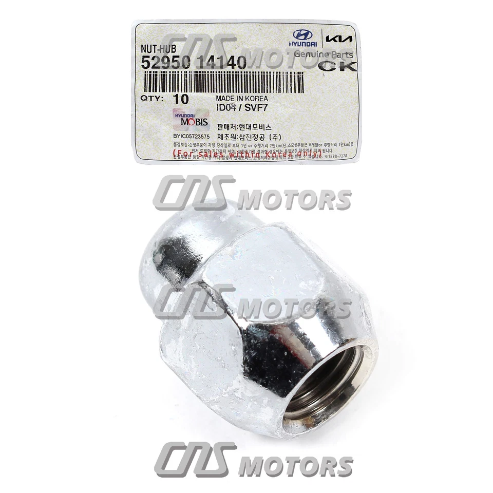 ✅GENUINE✅ Hyundai Kia 1990-2024 for Aluminum Wheel Lug Nuts 20PCS OEM 5295014140 - Изображение 4 из 4