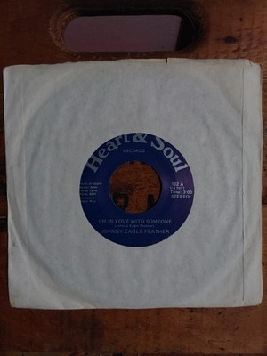 Johnny Eagle Feather ''The beautiful Shores of heaven'' 45rpm  NEAR MINT 